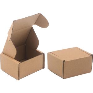 3.1"x 1.5"x 2.5" Extra Small Shipping Boxes, Brown Kraft Corrugated Cardboard Mailer Boxes, Recycable and Crush Resistant (8 Pack)