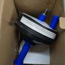 Drain Auger, Clog Remover with Drill Adapter, 25 Feet Flexible Plumbing Snake Use Manually or Powered for Kitchen, Bathroom and Shower Sink, Comes with Gloves (blue)