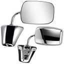 PZ Pair Driver and Passenger Side Door Mirror for 19881999 Chevy C1500 C2500 C3500 K1500 K2500 K3500 Front Right&Left Side View Mirror with Manual Folding, Chrome