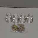 Mcredy 3" Acrylic Furniture Legs Sofa Furniture Legs Clear Couch Replacement Legs with Mounting Hardware, 4 Packs