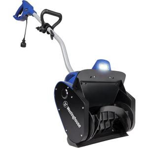Westinghouse WSnow11SD Corded Snow Shovel, 11-inches Wide, Electric Snow Shovel with 20ft Throwing Distance, Plows 300lbs/min for Driveway/Steps/Sidewalk/Porch