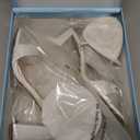 Delicious Bless ~ Women Open Toe High Heel Chiffon Bridal Dress Sandals 6