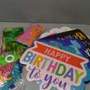 BLUE PANDA Happy Birthday Rainbow Car Decorations for Parade, Balloons, Banner, and Signs - Happy Birthday Banner - Pandas - Rainbow Balloon - Valentines Confetti - Space Party Decorations
