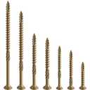 Wensilon #10 * 2-1/4" Deck Screws, (180pcs) 2 lbs.Exterior Wood Screws, Rust Resistant epoxy Coated, Bronze, T25 Star Bit