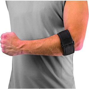 Mueller Tennis Elbow Support, One Size Fits Most (Pack of 1) (Black)