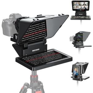 NEEWER X11 2 in 1 Teleprompter 11" with Monitor, Supports Screen Mirroring | Portable Prompter for Camera Phone Webcam, Compatible with Windows MacOS, for YouTube Twitch Live Streaming Video Conference