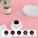 IVAPUPU 2PCS Blush Pink Table Cloth for Rectangle Table - 60 x 102 Inch Tablecloths Rectangular Waterproof Washable Wrinkle Resistant for 6 FT Tables Wedding Cocktail Party