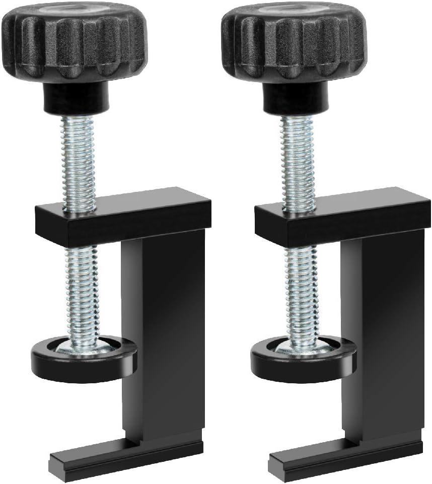 POWERTEC 71438 T-Track Clamp Vice | Hold Down Clamps for T-Tracks Accepting 1/4 Inch Hex Head Bolts 2 Pack