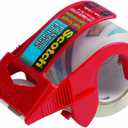 Scotch Heavy Duty Shipping Packaging Tape, 1 Roll with Dispenser, 1.88" x 22.2 Yards, 1.5" Core, Great for Packing, Shipping & Moving, Clear (341)