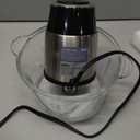 GANIZA Food Processors, Electric Food Chopper with Meat Grinder & Vegetable Chopper - 2 Bowls (8 Cup+8 Cup) with Powerful 450W Copper Motor - Includes 2 Sets of Bi-Level Blades for Fruits/Meat/Nuts (Black)