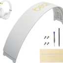 Studio 3 Head Band Replacement Accessories, Studio 3 Wireless Headphones Replacement Top Headband Parts with Repair Kit (-White Color)