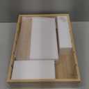 Retro Shaw Bamboo Food Container Lid Organizer with Adjustable Dividers for Cabinet, Lid Organizer for Plastic Lids and Covers Kitchen Storage and Organization (Tall)