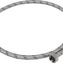 Rubber hose, 100 cm, stainless steel, general purpose