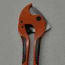 Bates- PVC Pipe Cutter, Cuts up to 1-1/4", Ratcheting PVC Pipe Cutter Tool, Pipe Cutters PVC, PVC Pipe Shears, PVC Cutter, Plastic Pipe Cutter, PEX Pipe Cutter, PVC Cutter Tool, PVC Ratchet Cutter (Orange)