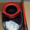 O-Cedar EasyWring Microfiber Spin Mop, Bucket Floor Cleaning System, Red, Gray, Standard