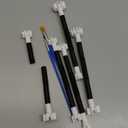 7 Pack Flower Petal Dotting Tools Set, Mandala Dot Art Tools for Rocks Painting, Ceramic & Glass, Includes 10 Different Embossing Tips for DIY Decorating Cakes and Cookies