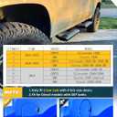 Trumgeta 2PC EZ Side Steps Fit for 2019-2025 2026 Chevy Silverado & GMC Sierra 1500 2020-2025 2026 2500 HD 3500 HD Double Cab Regular Cab Crew Cab Front Door Running Boards
