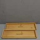 SpaceAid 30" Wide Kitchen Shelf Organizer for Stove, Magnetic Bamboo Spices Shelf for Home Stove Kitchen Storage Organization (Fit for Flat Top Only, 2-Tier)