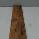 Brown Picture Ledge Shelves for Wall, 4.5" Deep Wood Floating Shelves with Lip for Bedroom, Living Room, 48" Width, Color Brown Set of 2