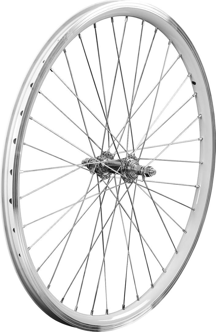 Adults Bicycle Wheels Rim for 3 Wheels Bike, Tricycle Front Wheels 20", Not Suitable for Bicycles, Tire Rims Replacement, Double Wall Alloy Rim, 36x13G Silver Spoke, Aluminum Alloy