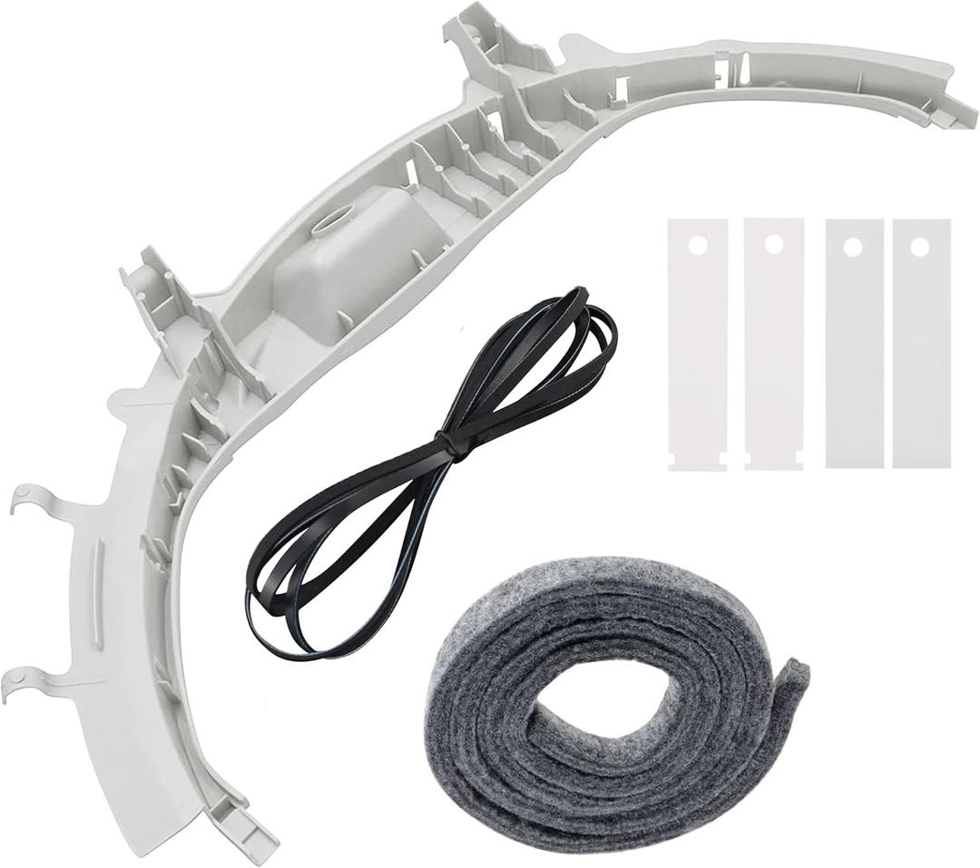 WE49X20697 Bearing Replacement for General Electric Dryer, WE3M26 Front Drum Bearing, WE9M30 WE09X20441 Felt, WE12M29 Belt, WE1M1067 WE1M481, WE1M504 WE1M333 Slides, GTDP300EM1WS GTDX300EM1WS