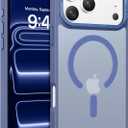 BENTOBEN Magnetic for iPhone 17 Pro Case 6.3" 2025, [Compatible with Magsafe] Slim Cute Matte Translucent Shockproof Drop Protective Bumper Women Men Phone Cover for iPhone 17 Pro, Blue