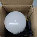 LANMEL Socket Fan Light with Remote & APP, 17.7'' Socket Ceiling Fan with Socket Extender, 3 Colors LED Light Bulb, Screw in Small Ceiling Fan for Indoor Outdoor