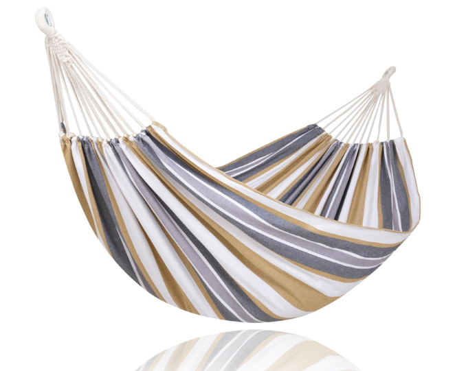 SUNCREAT Hammocks Outdoor Hammock for Trees, Porch Hammock Portable, Coffee