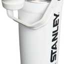 STANLEY Vitalize Shaker Bottle 20 oz | Leakproof Insulated Stainless Steel Shaker Cup | Base Storage and Twist On Fast Flow Lid | Protein Shakes and Pre Workout Powder | BPA-Free | Chalk