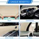 Headliner Fabric 40" L x 60" W Interior Trim DIY Roof Repair Replacement for Car Truck RV SUV Boat Automotive Suede Fabric Beige