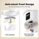 Automatic Cat Feeder, Relihom 4L Auto Cat Feeder Dry Food Dispenser, Electric Pet Feeder Dual Power Supply, Programmable Pet Feeder Timed 1-6 Meals Per Day, 1-9 Portion