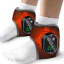 BETOLEAN 2PCS Cordless Ankle Heating Pads, Foot and Ankle Massager with Heat, Rechargeable Heated Foot Brace Wrap, 3 Vibration and 4 Heating Modes
