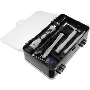 PartyKindom 115-in-1 Phone Repair Kit with Chrome Multifunctional Cell Phone and Tablet Opening Tools Precision Electronics Maintenance Set for Mobile Devices Random Color