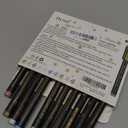 Dyvicl Metallic Brush Marker Pens - Metallic Pens Art Markers for Calligraphy, Brush Lettering, Black Paper, Rock Painting, Card Making, Scrapbooking, Fabric, Metal, Ceramic, Wine Glass, Set of 10