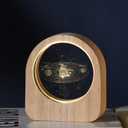 Solar System Crystal Ball, Quartz Glass Ball Decorative, Paperweight Crystal Display Engraved Ornament Sculpture Home Crafts Decor Present for Women Friends