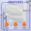 Acrylic Magnetic Monthly & Weekly Calendar for Fridge - Clear Dry Erase Board Set of 2 with 6 Color Markers (5 Colors), Reusable Planner for Home, Office (16"x12") - Gratitude and Goal Tracker