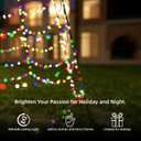 Hollynights - Outdoor LED Christmas Tree - Outdoor Christmas Decorations - Warm White - 480 LED Tree - 13 ft. - Pole Included
