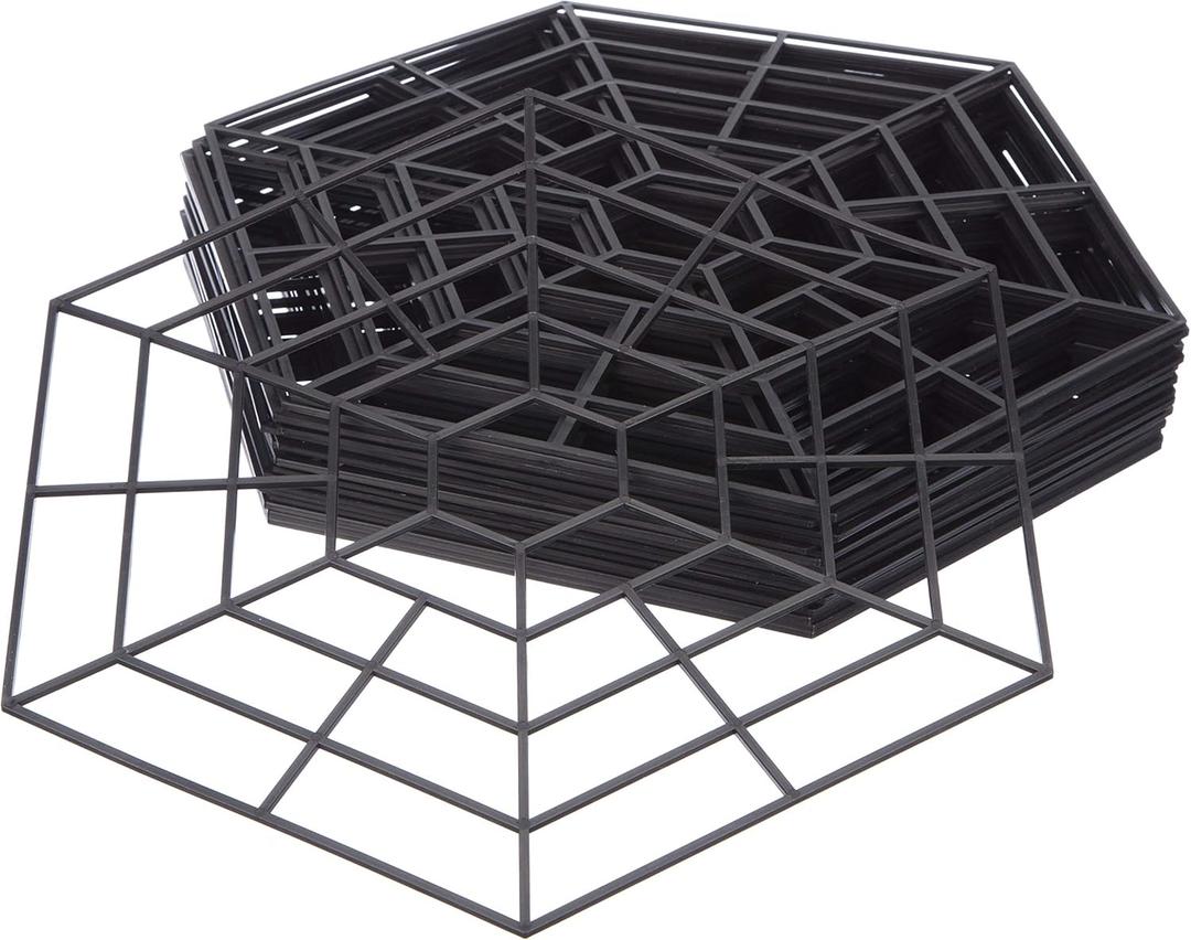 Katai 20 Pack Plastic Pond Guard Net Protector Floating Heron & Cat Deterrent for Fish Ponds Includes 60 Clips, 2 Plant Ties & Instructions