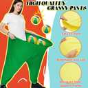 Granny Pants Yard Game Set, Family Reunion Toss and Catch Ball Giant Outdoor Game with Bouncy Balls Scoreboard Medals and Foam Sticks for Birthday Party Company Team Building
