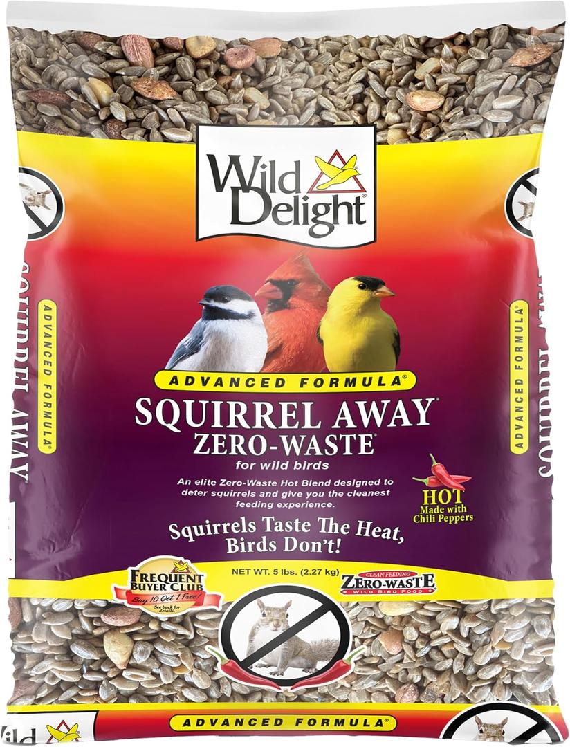 Wild Delight Advanced Formula Squirrel Away Zero Waste Wild Bird Food 5lbs (EXP 08/20/26)