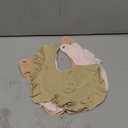 Baby Muslin Bibs,6 Pcs Drool Bandana Bibs for Baby Girl Drooling and Teething,Soft and Absorbent Cotton for Newborn (Pink & Brown)