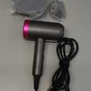 CONFU Ionic Blow Dryer 1600W, Portable Lightweight Fast Drying Negative Ion Hairdryer Blowdryer, 3 Heat Settings & Infinity Speed, with Diffuser and Concentrator Nozzle for Home & Travel (Grey)