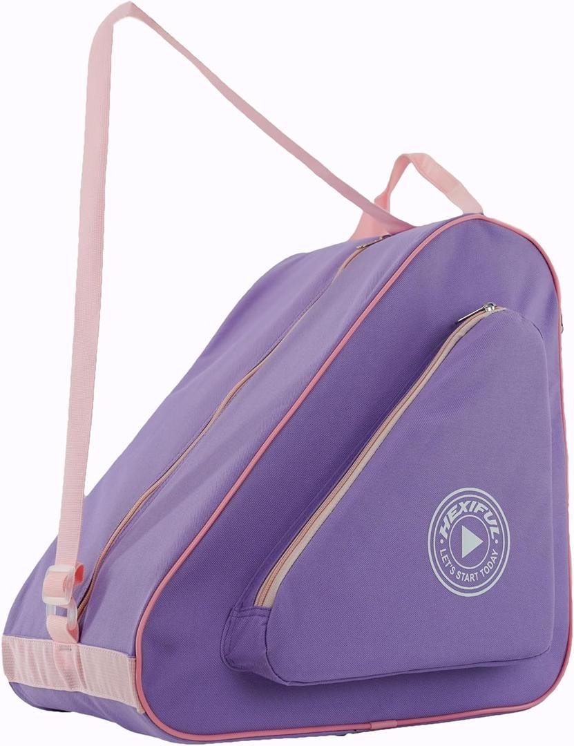 HEXIFUL Skate Bag for Ice, Inline, Roller & Quad Skates - Kids & Adults