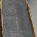 Upholstered Queen Headboard - Easy Assemble Channel Stitched Headboard Queen Size - Wall Mounted Headboards with 3D Soundproof Wall Panels Peel & Stick Floating Headboards, Grey (Gray)