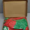 Gejoy Christmas Santa Hat Tree Topper Large 63 x 15.7 Inch Santa Hats Gaint Witch Striped Hat Topper Long Tail Xmas Tree Ornament for Xmas Holidays Winter Party Decorations(Red Green Striped)