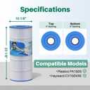 PA150S Pool Filter Replacement, Compatible with Hayward CX150XRE, Hayward C150S, PA150S, Ultral-D4, 150 sq.ft Filter Cartridge, 1 PACK