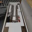 SEI Furniture Nolan Console Table, Midcentury Modern Style Oak Veneer, Brown