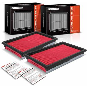 A-Premium 2-PC Engine Air Filter Compatible with Infinit Q50 & Nissan Cube, NV200, Versa, 2007-2021, 3.5L 3.7L, Flexible Panel, Replace# 16546-ED500