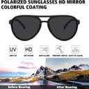 STORYCOAST Polarized Aviator Sunglasses for Men Women Classic Retro Aviators Sports Driving Running Sun Glasses (3pack-black+black+black)