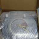 Ergocar Art Deco Silent Wall Clock - Non-Ticking Modern Metal Clock for Living Room, Bedroom, Office & Study Room (Black Frame-b)